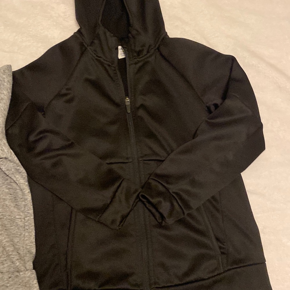 Two Old Navy full zip sweatshirts size 8